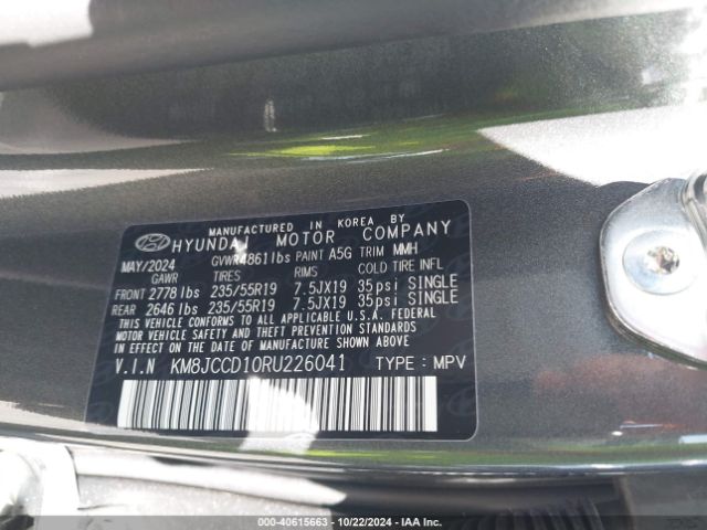 Photo 8 VIN: KM8JCCD10RU226041 - HYUNDAI TUCSON 