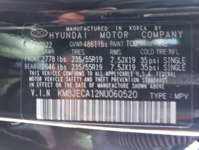 Photo 12 VIN: KM8JECA12NU060520 - HYUNDAI TUCSON 