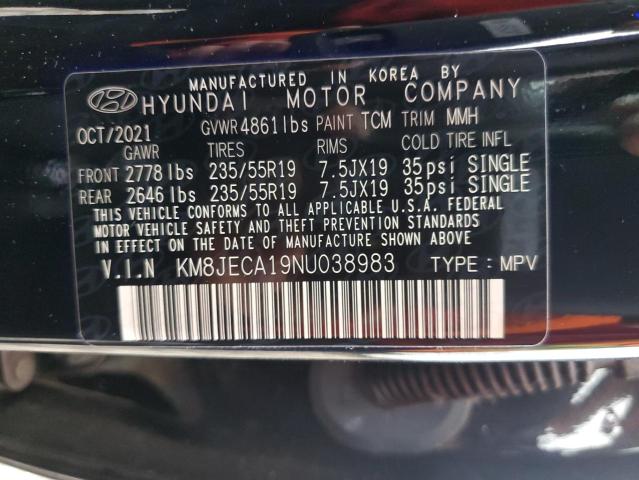 Photo 11 VIN: KM8JECA19NU038983 - HYUNDAI TUCSON LIM 