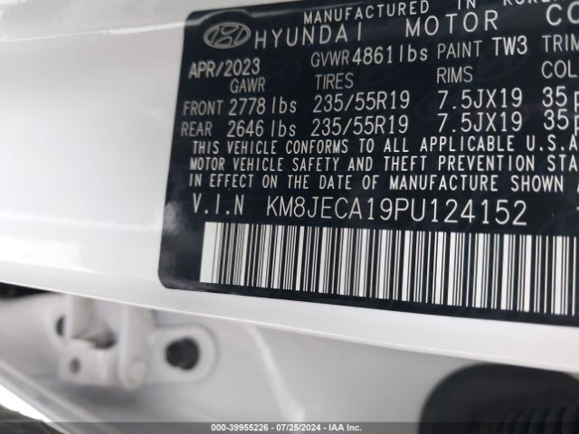 Photo 8 VIN: KM8JECA19PU124152 - HYUNDAI TUCSON 