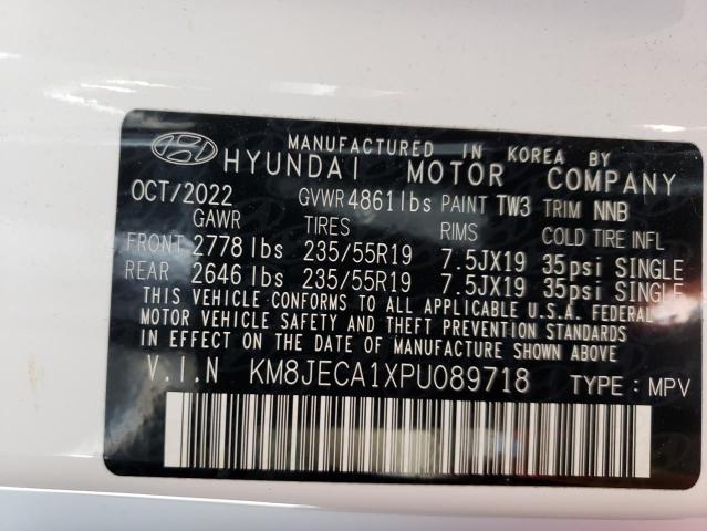 Photo 12 VIN: KM8JECA1XPU089718 - HYUNDAI TUCSON 