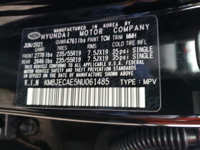 Photo 9 VIN: KM8JECAE5NU061485 - HYUNDAI TUCSON LIM 