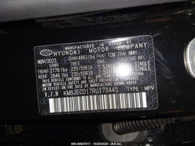 Photo 8 VIN: KM8JECD17RU173445 - HYUNDAI TUCSON 