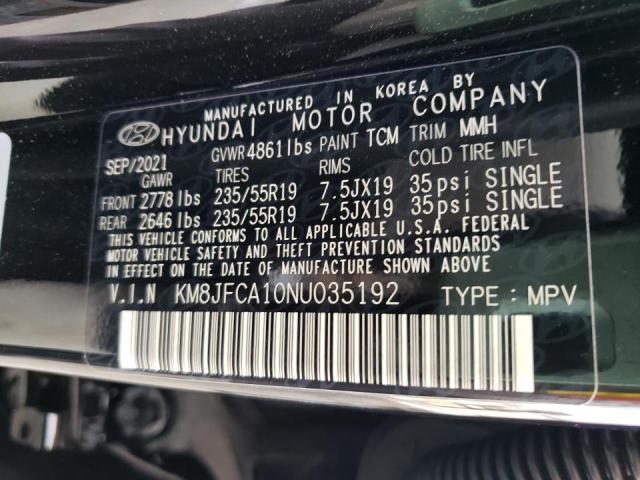 Photo 9 VIN: KM8JFCA10NU035192 - HYUNDAI TUCSON SEL 