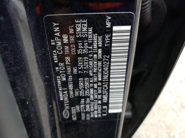 Photo 12 VIN: KM8JFCA11NU040272 - HYUNDAI TUCSON SEL 