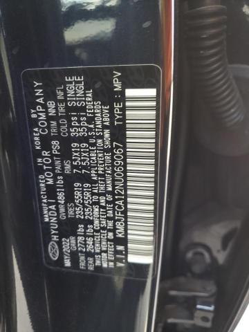 Photo 12 VIN: KM8JFCA12NU069067 - HYUNDAI TUCSON SEL 