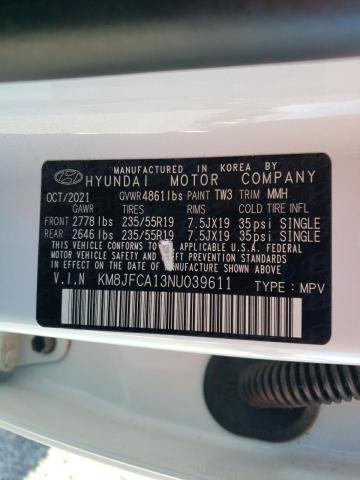 Photo 11 VIN: KM8JFCA13NU039611 - HYUNDAI TUCSON SEL 