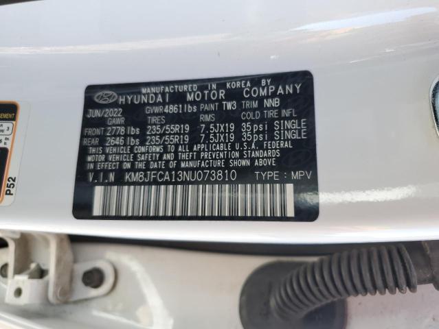 Photo 11 VIN: KM8JFCA13NU073810 - HYUNDAI TUCSON SEL 