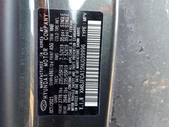 Photo 11 VIN: KM8JFCA15NU039996 - HYUNDAI TUCSON 