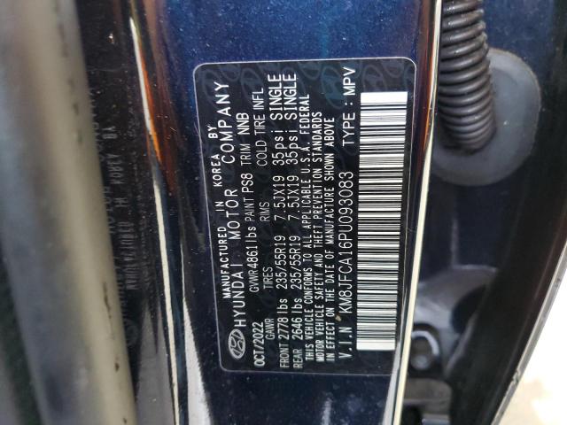 Photo 12 VIN: KM8JFCA16PU093083 - HYUNDAI TUCSON SEL 