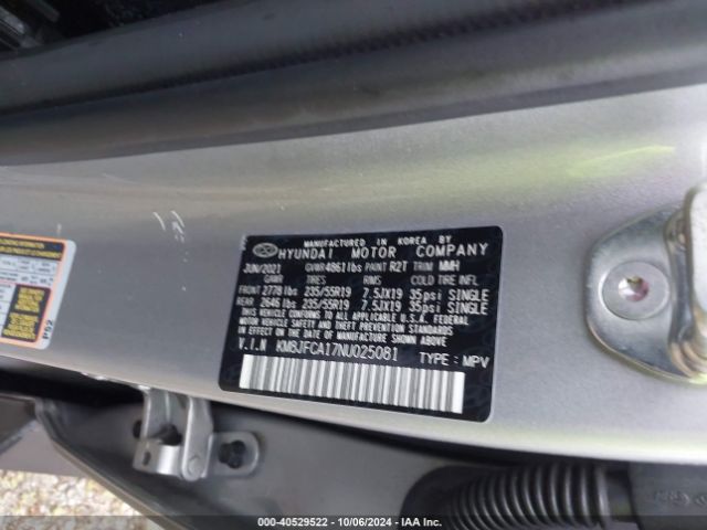 Photo 8 VIN: KM8JFCA17NU025081 - HYUNDAI TUCSON 