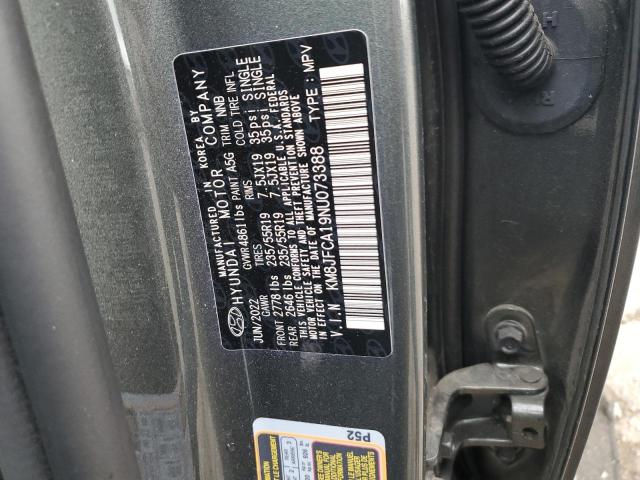 Photo 12 VIN: KM8JFCA19NU073388 - HYUNDAI TUCSON SEL 