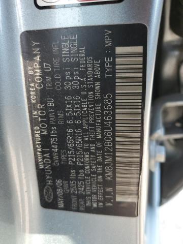 Photo 12 VIN: KM8JM12B06U463685 - HYUNDAI TUCSON 