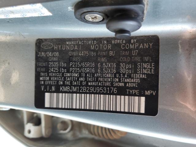 Photo 12 VIN: KM8JM12B29U953176 - HYUNDAI TUCSON GLS 