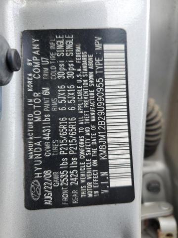 Photo 12 VIN: KM8JM12B29U990955 - HYUNDAI TUCSON 