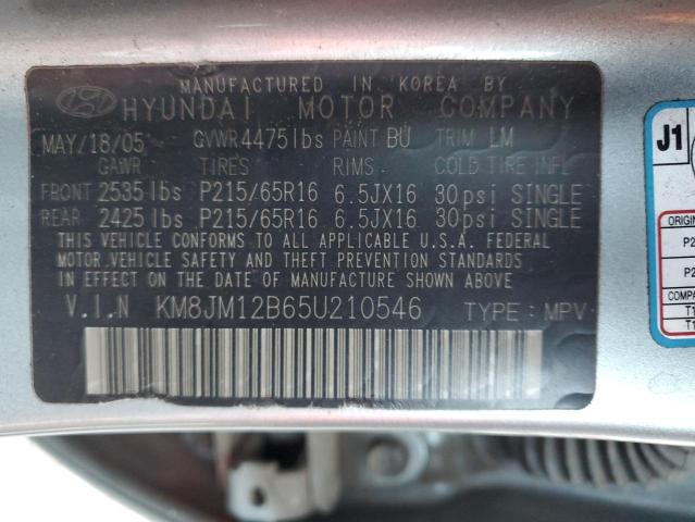 Photo 11 VIN: KM8JM12B65U210546 - HYUNDAI TUCSON 