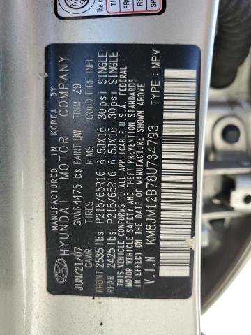 Photo 11 VIN: KM8JM12B78U734793 - HYUNDAI TUCSON 