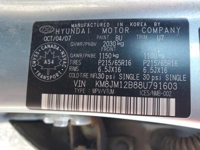 Photo 12 VIN: KM8JM12B88U791603 - HYUNDAI TUCSON 