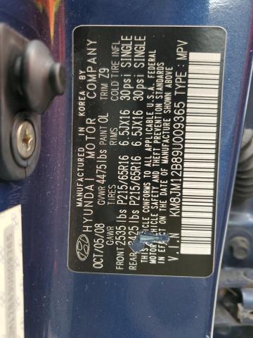 Photo 11 VIN: KM8JM12B89U009365 - HYUNDAI TUCSON GLS 