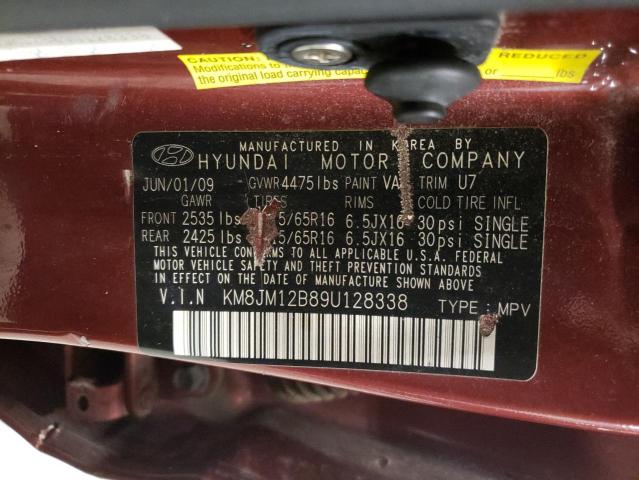 Photo 12 VIN: KM8JM12B89U128338 - HYUNDAI TUCSON 