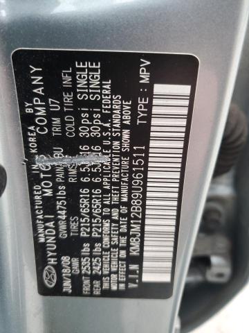 Photo 12 VIN: KM8JM12B89U961511 - HYUNDAI TUCSON GLS 