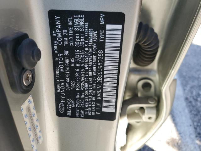 Photo 12 VIN: KM8JN12B29U980388 - HYUNDAI TUCSON 