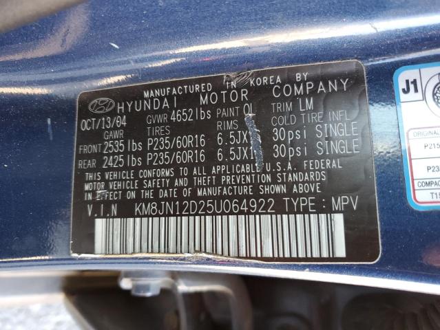 Photo 11 VIN: KM8JN12D25U064922 - HYUNDAI TUCSON 