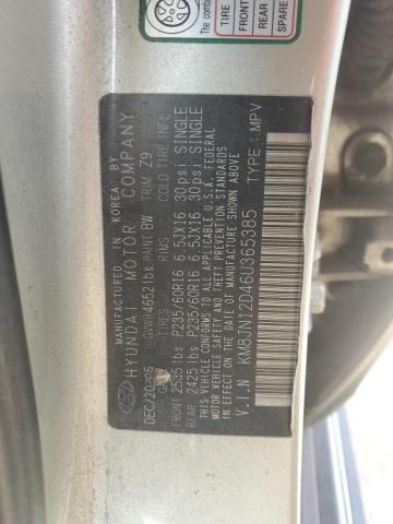 Photo 12 VIN: KM8JN12D46U365385 - HYUNDAI TUCSON 