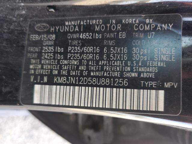 Photo 12 VIN: KM8JN12D58U881256 - HYUNDAI TUCSON SE 