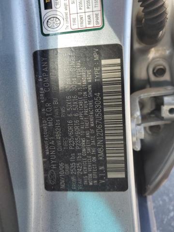 Photo 12 VIN: KM8JN12D67U583054 - HYUNDAI TUCSON SE 