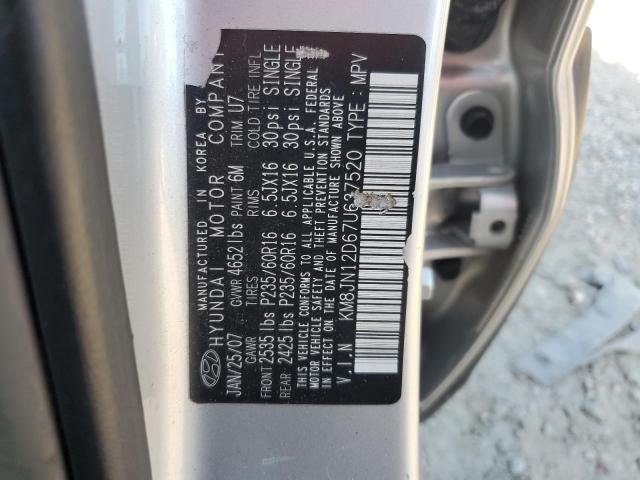 Photo 12 VIN: KM8JN12D67U637520 - HYUNDAI TUCSON SE 