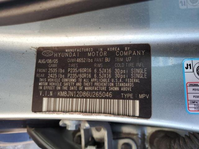 Photo 12 VIN: KM8JN12D86U265046 - HYUNDAI TUCSON 