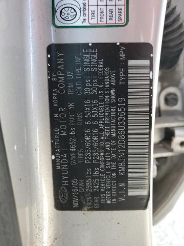 Photo 11 VIN: KM8JN12D86U336519 - HYUNDAI TUCSON GLS 