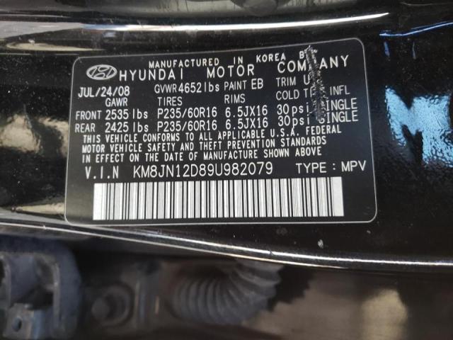 Photo 9 VIN: KM8JN12D89U982079 - HYUNDAI TUCSON SE 