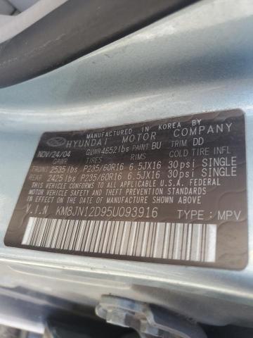 Photo 12 VIN: KM8JN12D95U093916 - HYUNDAI TUCSON GLS 