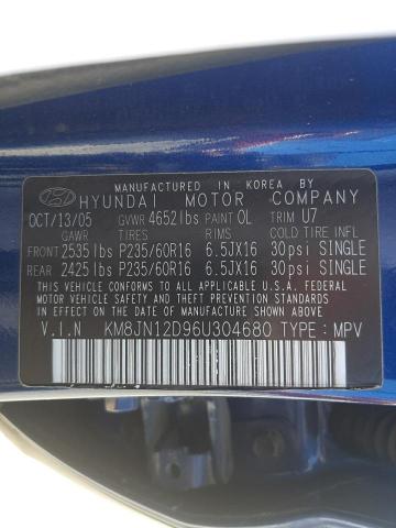 Photo 9 VIN: KM8JN12D96U304680 - HYUNDAI TUCSON GLS 