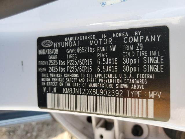 Photo 11 VIN: KM8JN12DX8U902392 - HYUNDAI TUCSON 