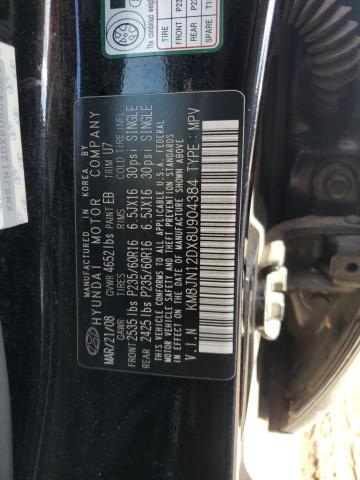 Photo 12 VIN: KM8JN12DX8U904384 - HYUNDAI TUCSON 