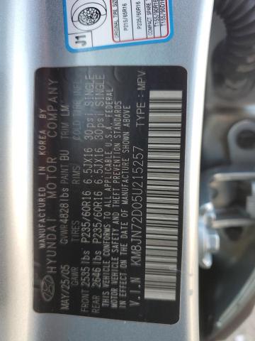 Photo 12 VIN: KM8JN72D05U215257 - HYUNDAI TUCSON GLS 