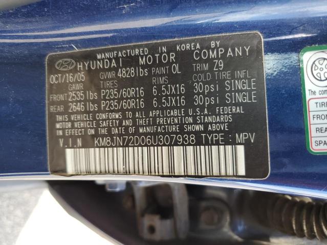 Photo 11 VIN: KM8JN72D06U307938 - HYUNDAI TUCSON 