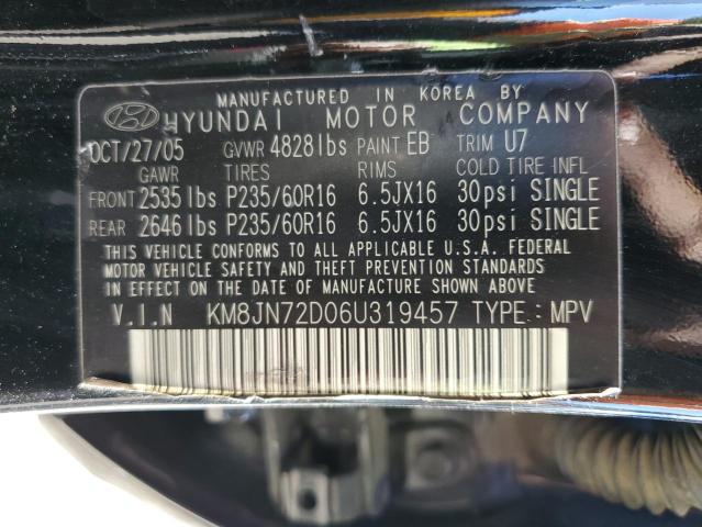 Photo 11 VIN: KM8JN72D06U319457 - HYUNDAI TUCSON GLS 