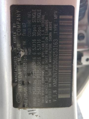 Photo 11 VIN: KM8JN72D36U253163 - HYUNDAI TUCSON 