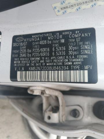 Photo 12 VIN: KM8JN72D38U846394 - HYUNDAI TUCSON SE 