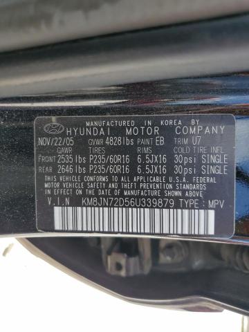 Photo 12 VIN: KM8JN72D56U339879 - HYUNDAI TUCSON 