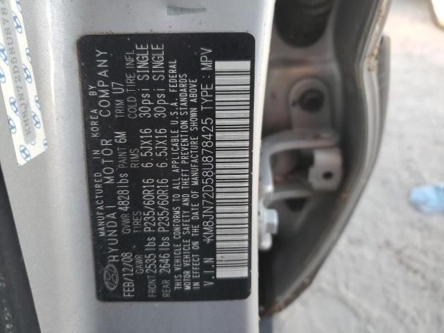 Photo 13 VIN: KM8JN72D58U878425 - HYUNDAI TUCSON SE 