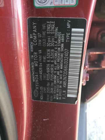 Photo 12 VIN: KM8JN72D66U332407 - HYUNDAI TUCSON GLS 