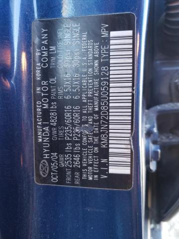 Photo 9 VIN: KM8JN72D85U059128 - HYUNDAI TUCSON GLS 