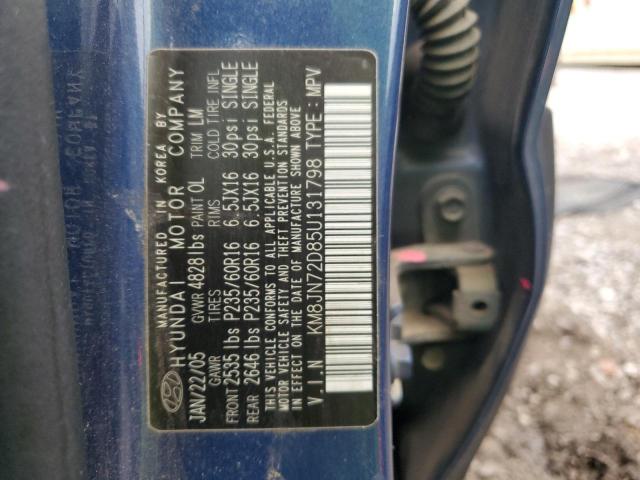 Photo 11 VIN: KM8JN72D85U131798 - HYUNDAI TUCSON GLS 