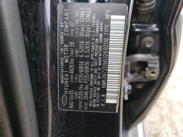 Photo 9 VIN: KM8JN72D96U269206 - HYUNDAI TUCSON GLS 