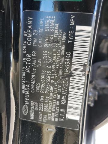 Photo 12 VIN: KM8JN72DX7U669440 - HYUNDAI TUCSON SE 